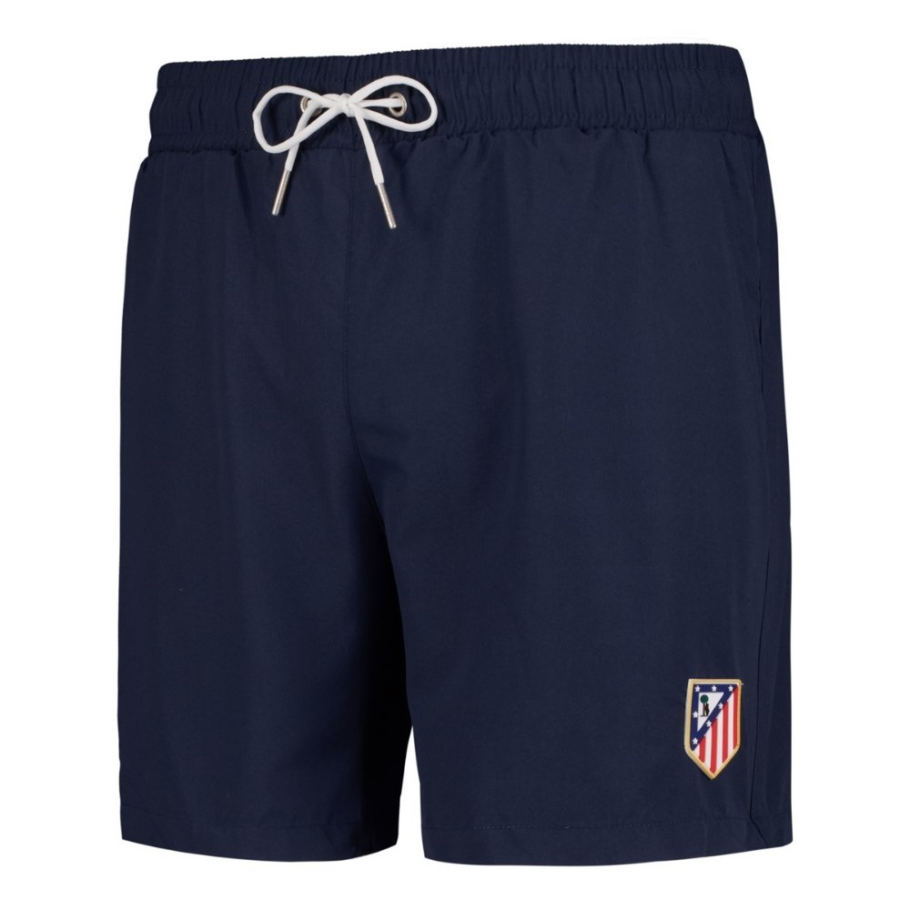 Blue Swim Shorts with Crest image number null